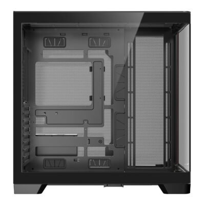 Antec C8 Curved Wood E-ATX | ATX | Micro-ATX | ITX Dual Chamber Gaming Chassis - Black - Image 4