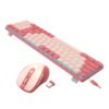 Redragon BS8772 Wireless Keyboard and Mouse Combo - Red/Pink - Image 2