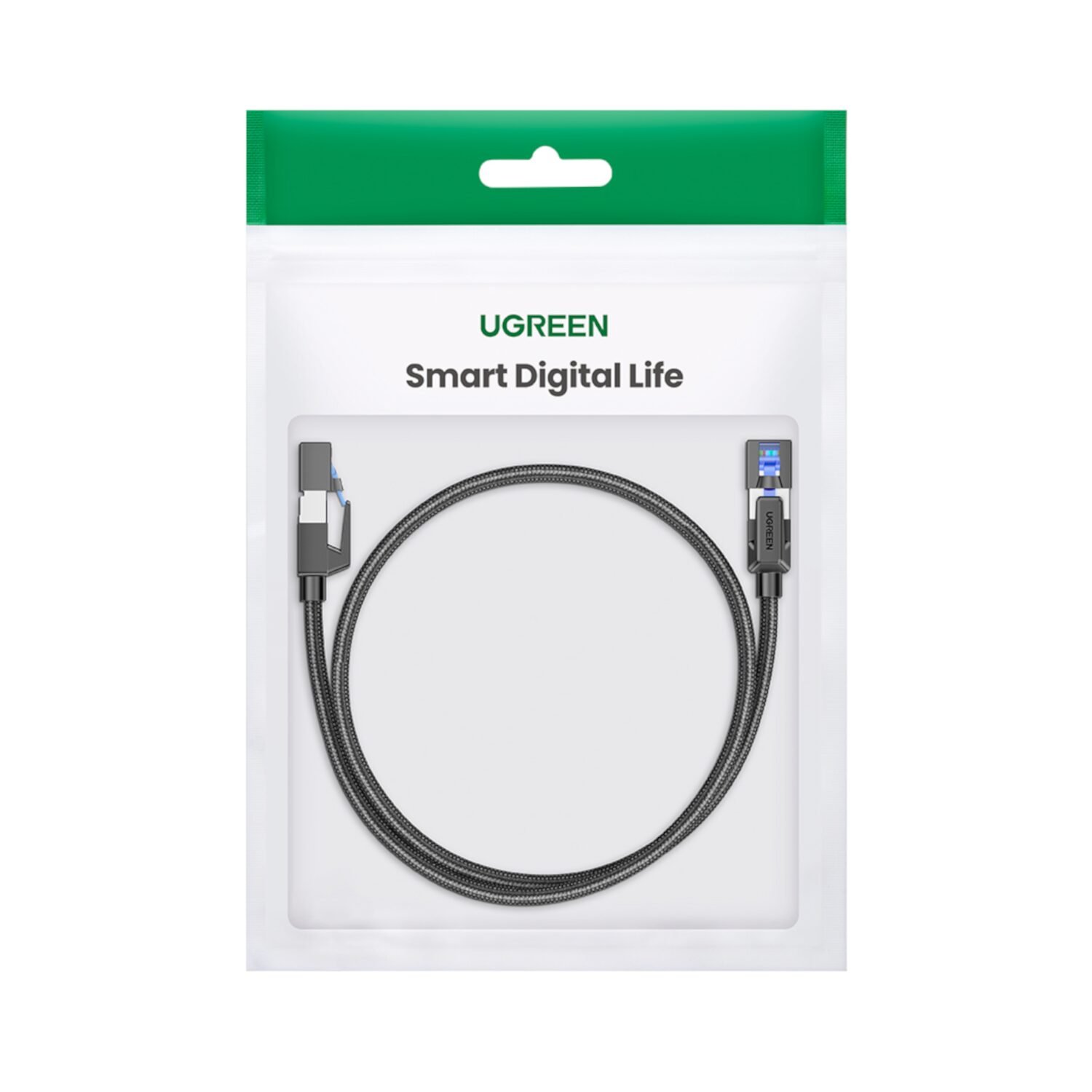 UGREEN Cat8 Nylon Braided Ethernet Cable - 40Gbps with Modular Plugs - 1m - Image 5