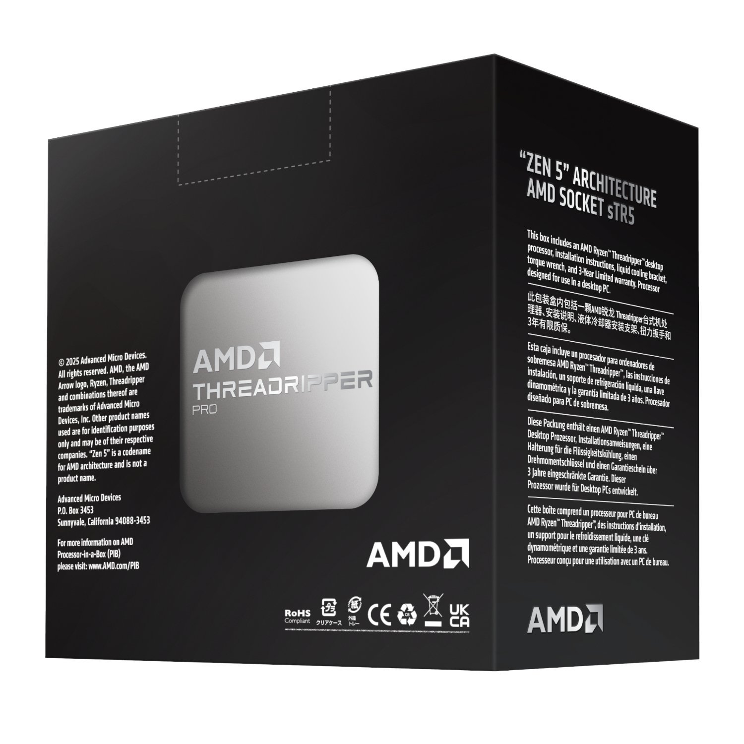 AMD Ryzen Threadripper Pro 9995WX 96-Core 2.5GHz CPU - Image 4