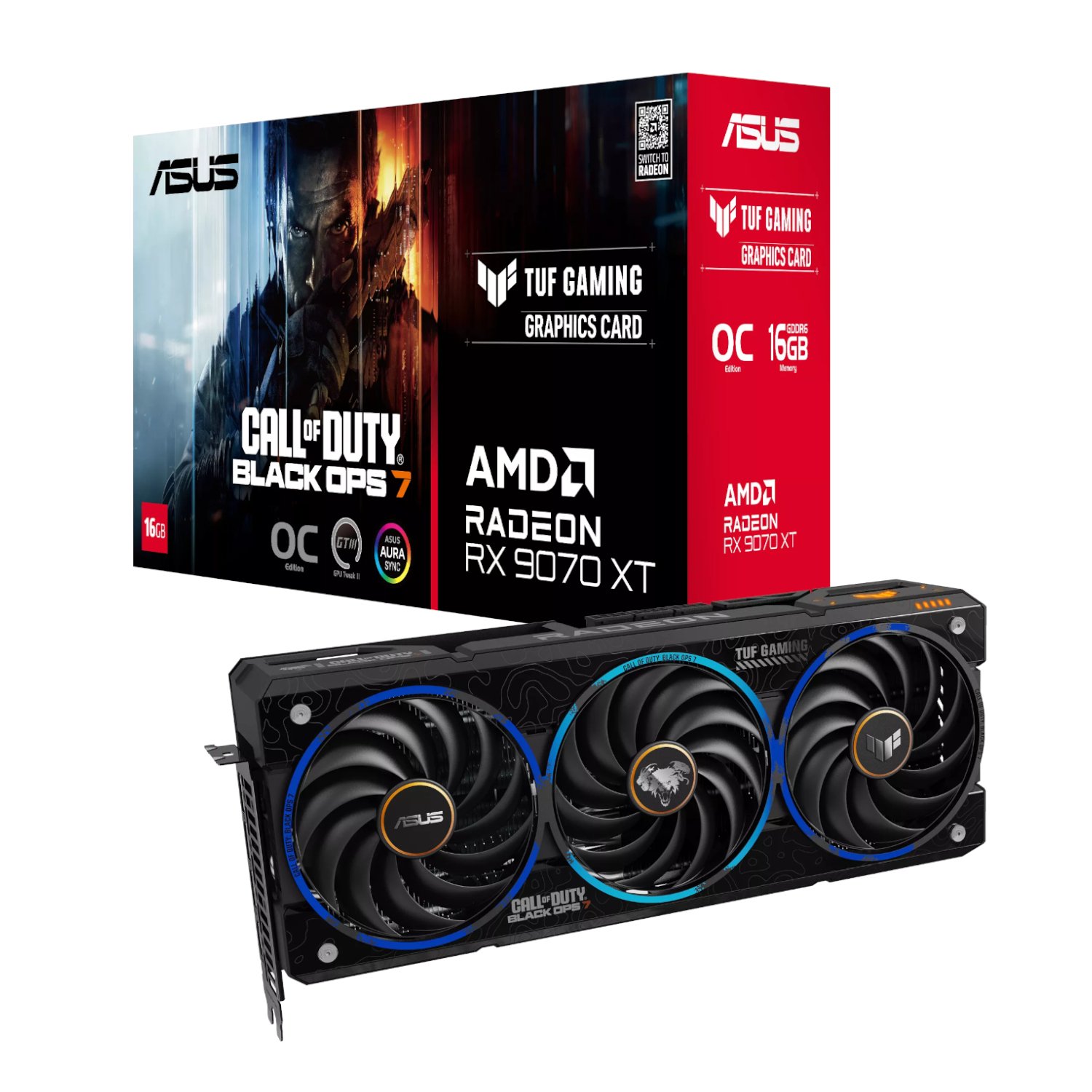 ASUS TUF Gaming Radeon™ RX 9070 XT COD BO7 Special Edition 