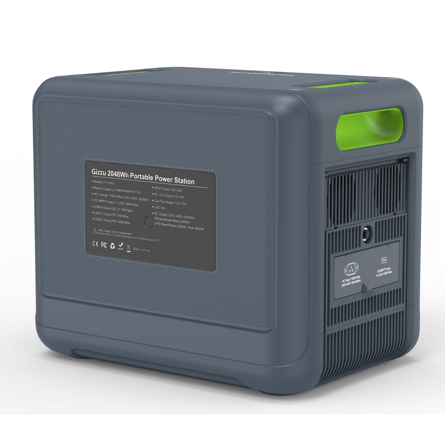 Gizzu Hero Pro 2048Wh/2400W UPS Power Station With App - Image 2
