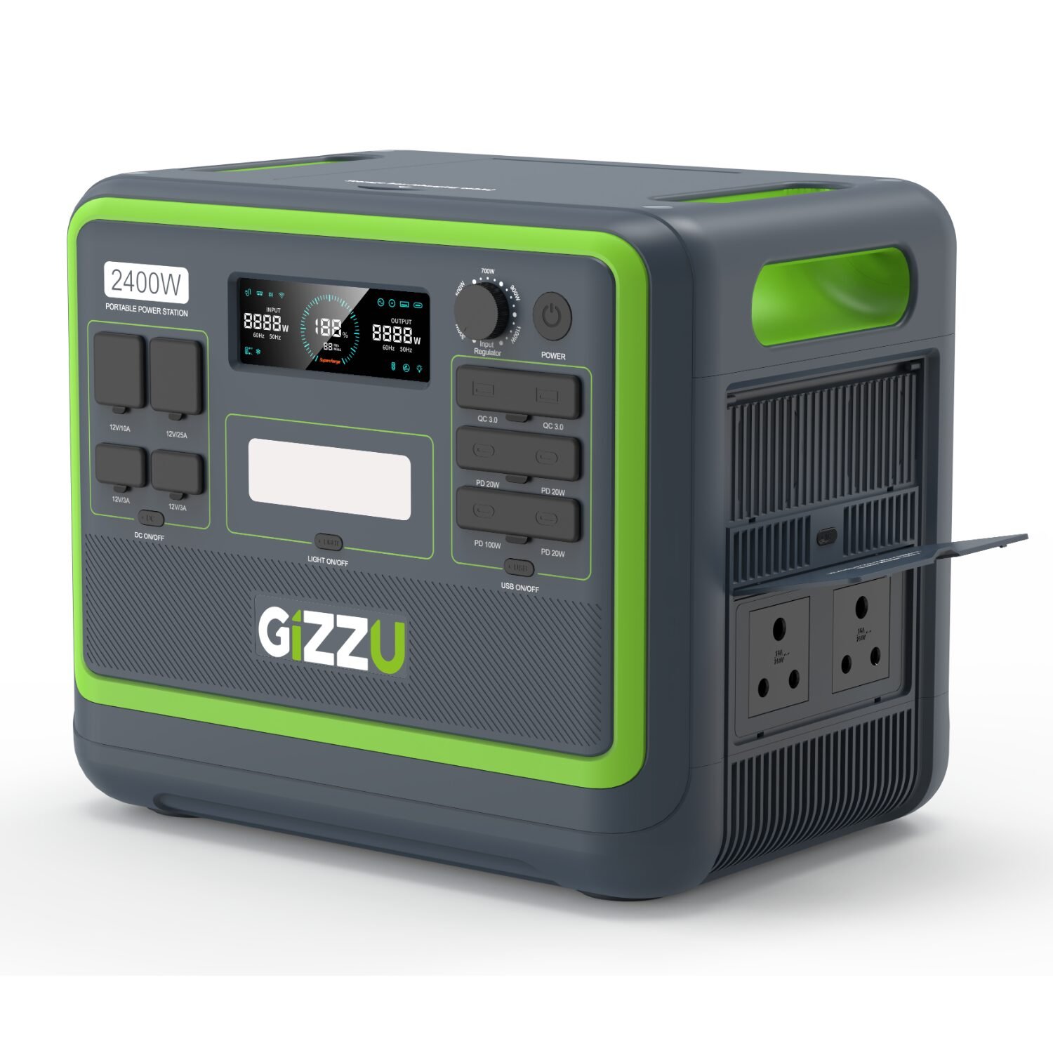 Gizzu Hero Pro 2048Wh/2400W UPS Power Station With App - Image 4